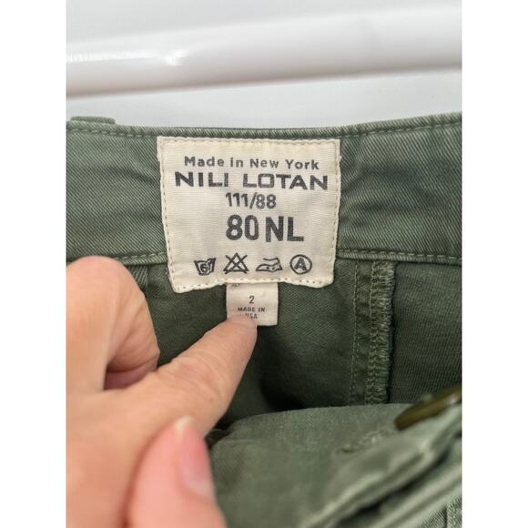 Nili Lotan Mid-Rise Military Crop Jogger Pants - Picture 5 of 6